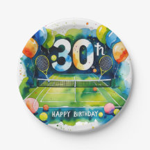 Tennis 30e anniversaire thème