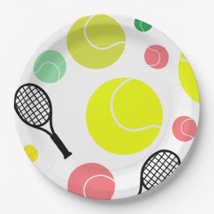 Assiettes En Carton Tennis Lover