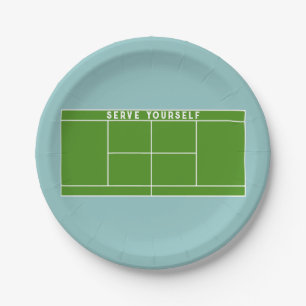 Assiettes En Carton Tennis Party