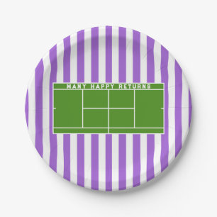 Assiettes En Carton Tennis Party