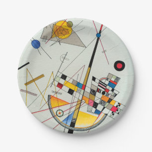 Assiettes En Carton Tension délicate de Wassily Kandinsky