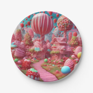 Assiettes En Carton terrain de bonbons A Plaques de papier