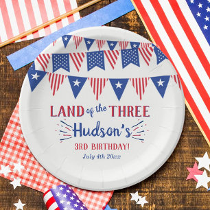 Assiettes En Carton Terre Des Trois ! 4 juillet 3ème anniversaire