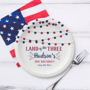 Assiettes En Carton Terre Des Trois ! 4 juillet 3ème anniversaire