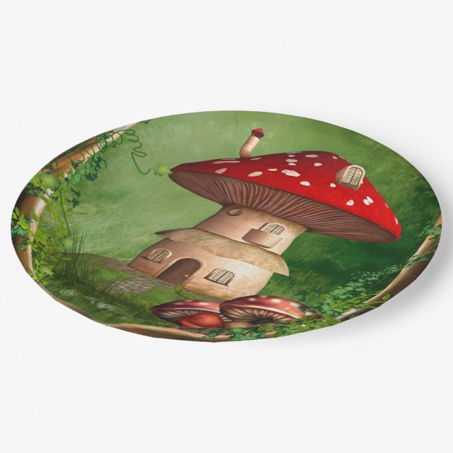 Assiettes En Carton Terre naine (Angle)