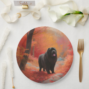 Assiettes En Carton Terre-Neuve en automne Leaves Fall Inspire