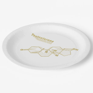 Assiettes En Carton Testostérone Hormone formule or
