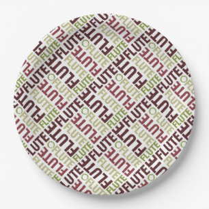 Assiettes En Carton Texte fluide