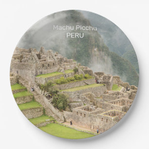 Assiettes En Carton Texte personnalisé Pérou Machu Picchu