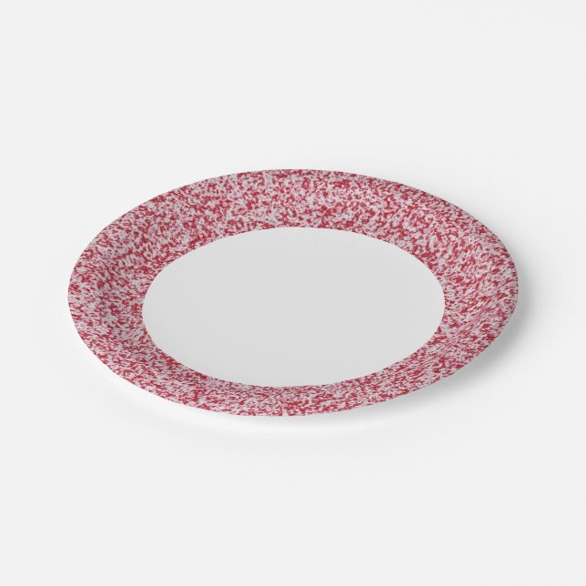 Assiettes En Carton Texture Abstraite (Angle)