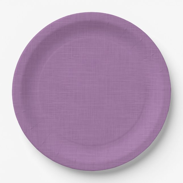 Assiettes En Carton Texturé agréable lilas. (Devant)