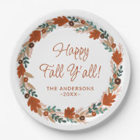 Thanksgiving Autumn Wreath Happy Fall Y’all