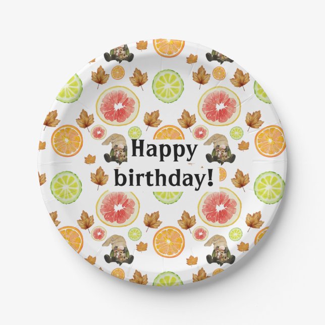 Assiettes En Carton Thanksgiving Decor Fall Farmhouse  (Devant)