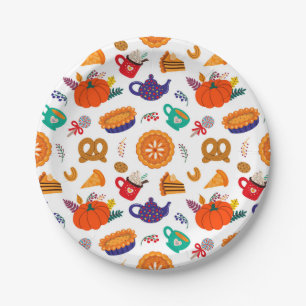 Assiettes En Carton Thanksgiving Meme Remerciez Pour Tout