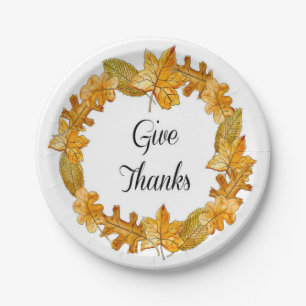 Assiettes En Carton Thanksgiving Plaques de papier personnalisées / Re