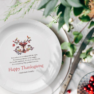 Assiettes En Carton Thanksgiving Poem Pays Rustique Autumn Foliing
