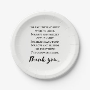 Assiettes En Carton Thanksgiving Poem. Simple Thanksgiving