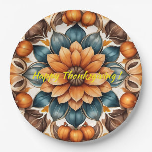 Assiettes En Carton Thanksgiving Populaire citrouille d'automne Collec