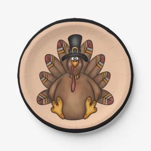 Assiettes En Carton Thanksgiving Turquie