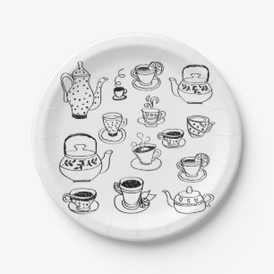 Assiettes En Carton Thé