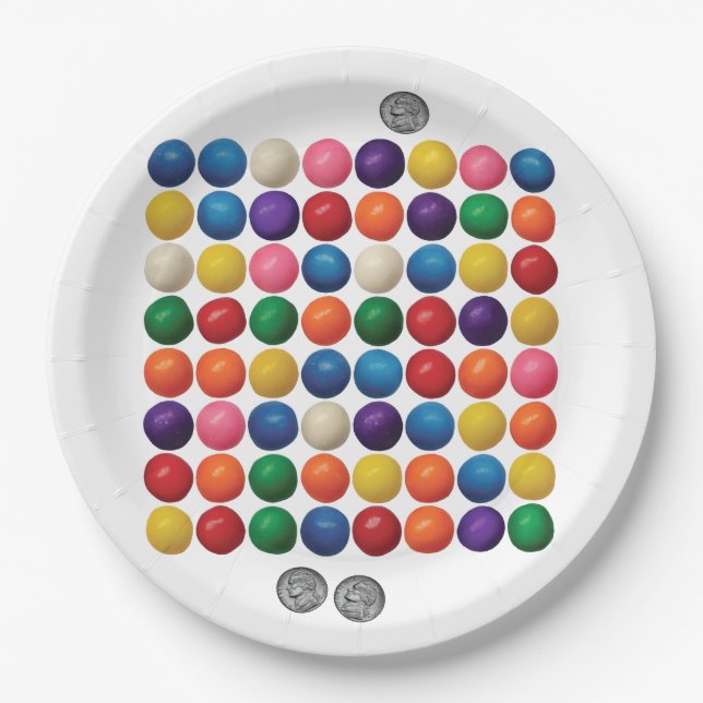 Assiettes En Carton The Gumball Machine (Devant)
