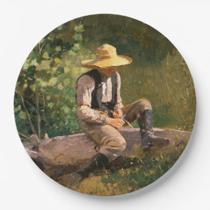 Assiettes En Carton The Whittling Boy (par Winslow Homer)