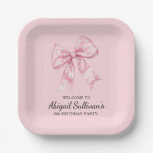 Assiettes En Carton Thème de golf pour fête d'anniversaire 18 ans avec