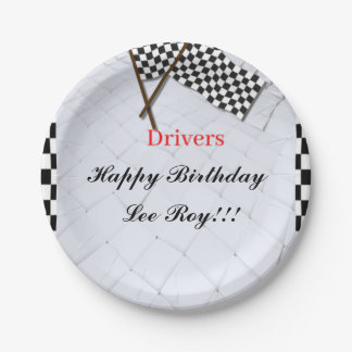 Assiettes En Carton Thème de la course à la victoire