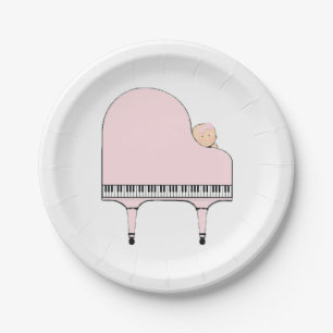 Assiettes En Carton Thème de musique Baby shower créative