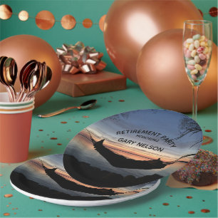Assiettes En Carton Thème de retraite - Partie