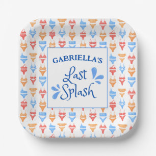 Assiettes En Carton Thème "Dernier Plongeon" Personnalisé pour Enterre