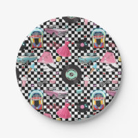 Thème fête d'anniversaire Retro Checker 50's année