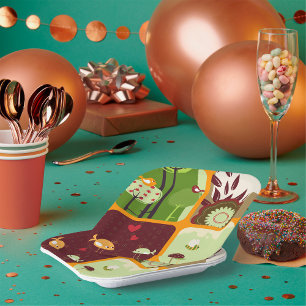 Assiettes En Carton Thème Nature