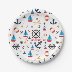 Assiettes En Carton Thème nautique Thunder_Cove