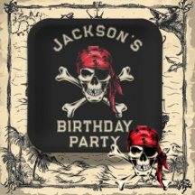 Thème pirate Fête Adulte Salé Crâne Noir 2