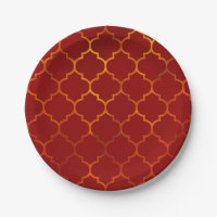 Thème royal indien arabe marocain rouge feuilleté