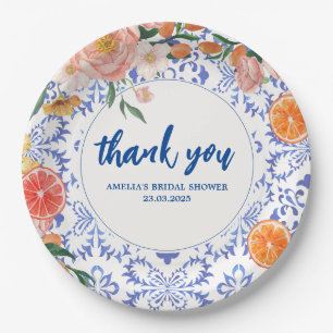 Assiettes En Carton Thés Fête des mariées d'été plus fleurie