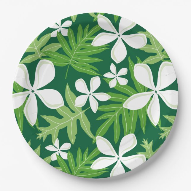 ASSIETTES EN CARTON TIARE (VERT) (Devant)