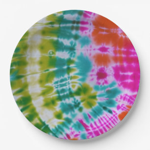 Assiettes En Carton Tie Dye