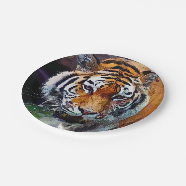 Assiettes En Carton Tiger  (Angle)