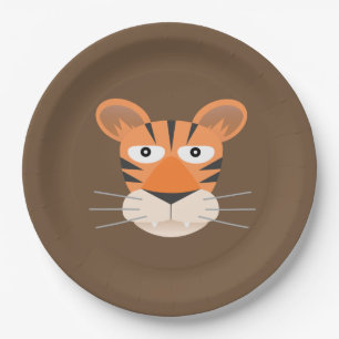Assiettes En Carton Tigre