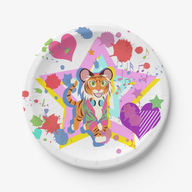 Assiettes En Carton Tigre CUB (Devant)
