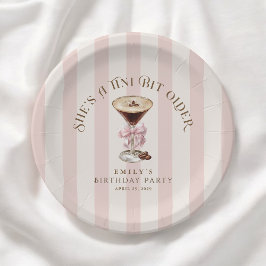 Assiettes En Carton Tini Bit Ancien Espresso Martini fête d'anniversai