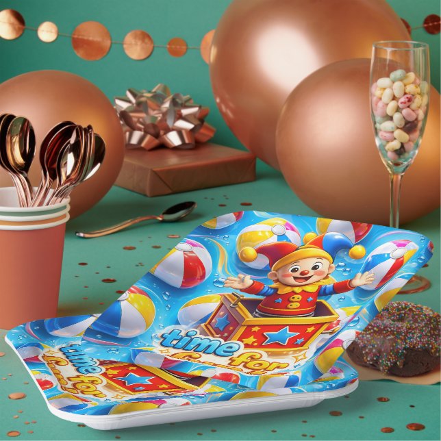 Assiettes En Carton Titre (Multi)