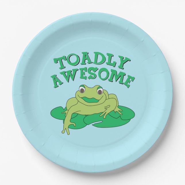 Assiettes En Carton TOADly génial (Devant)