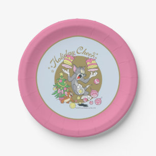 Assiettes En Carton Tom et Jerry Holiday Cheer