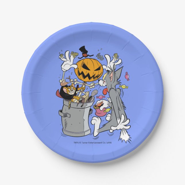 Assiettes En Carton Tom & Jerry | Boo à Tom (Devant)