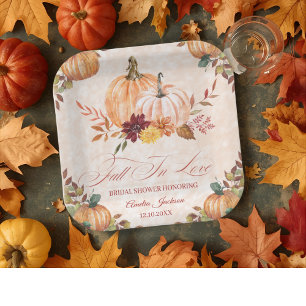 Assiettes En Carton tomber amoureux shower de mariage shower de mariag