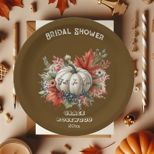 Assiettes En Carton Tombez Amoureux Citrouille Country Brown Enterreme