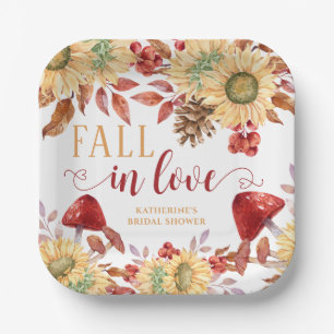 Assiettes En Carton Tombez Amoureux Floral Rustique Automne Enterremen